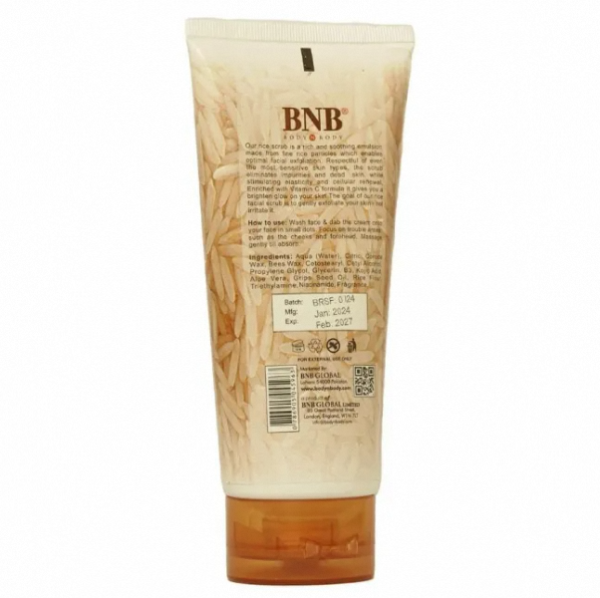 Bnb Brightening Rice Scrub Unveil Your Skin’s Rradiant Potential 200ml