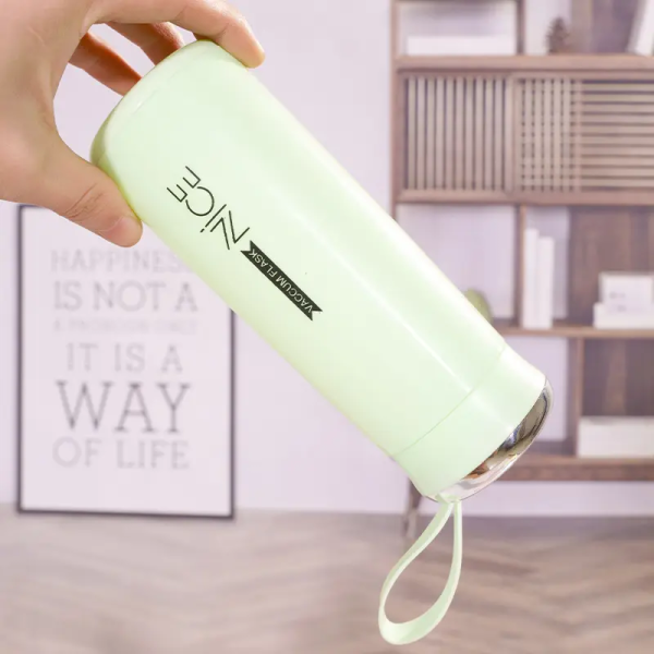 Nice Water Bottle | Mini Vacuum Flask Bottle With Temperature Resistant – 500ml (random Colors)