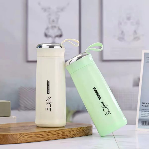 Nice Water Bottle | Mini Vacuum Flask Bottle With Temperature Resistant – 500ml (random Colors)